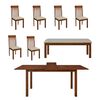 Juego de Comedor Fm Furniture Qatar M1800 6 Sillas 1 Banca