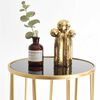 Set 2 Mesas de Vidrio Ankara Store T1010 Dorado