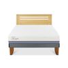 Cama Europea CIC 2 Plazas Excellence Plus + Respaldo Munich Mostaza
