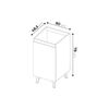 Mueble Lavadero Silcosil Logia Blanco Madera