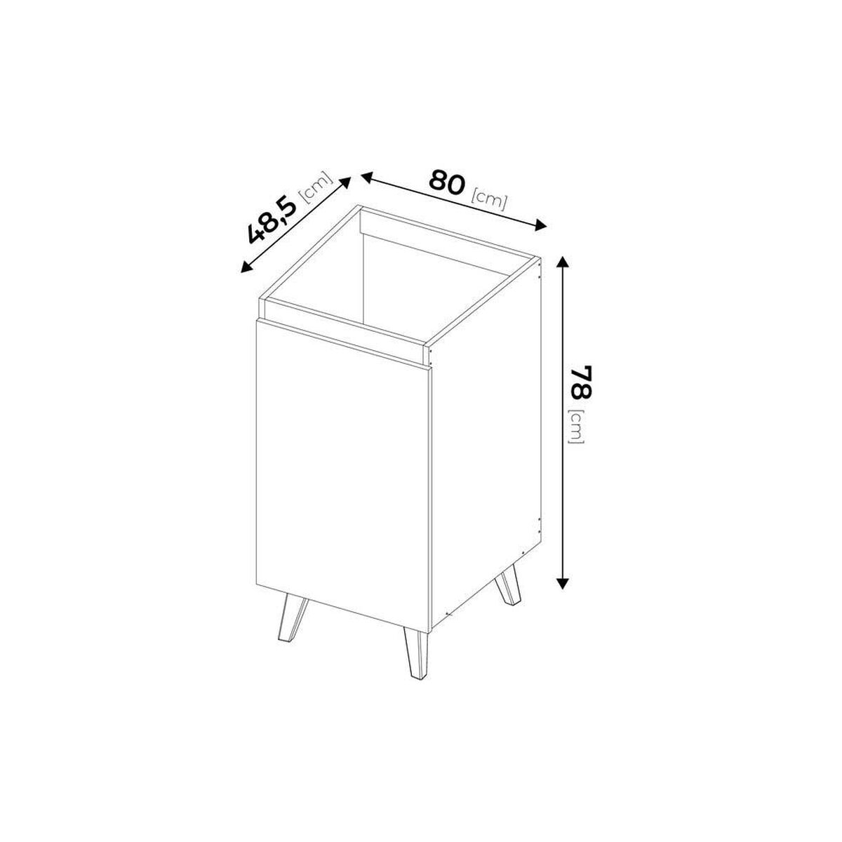 Mueble Lavadero Silcosil Logia Blanco Madera
