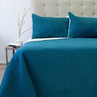Quilt Doral 2 Plazas Petroleo Verde Origins