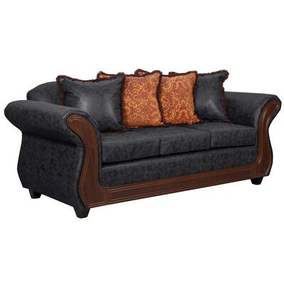 Imagen 2 del producto Sofá Black Factory Palermo 3 Cuerpos Negro