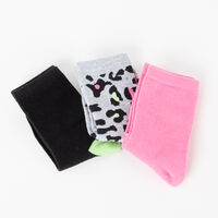 Pack 3 Unidades Calcetín Largo de Algodón Mujer Icono Surtido