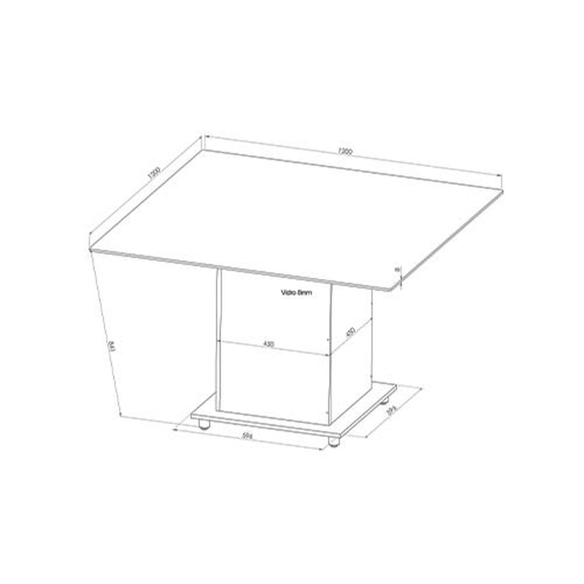 Juego de Comedor Altavisión Jana 8 Sillas Nogal Canela
