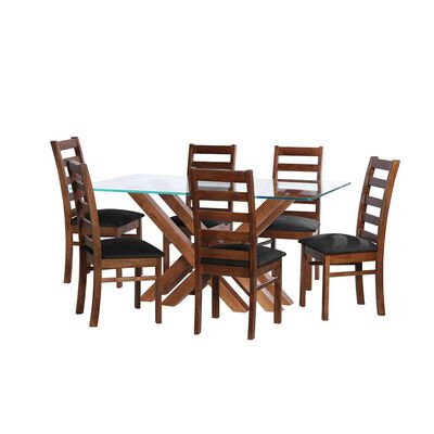 Imagen 1 del producto Juego de Comedor Latam Home Merida 6 Sillas Negro