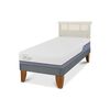 Cama Europea CIC 1,5 Plazas Excellence Plus + Respaldo Dublin Alpino