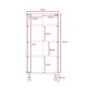 Vitrina TuHome Rostoc Novo Wengue