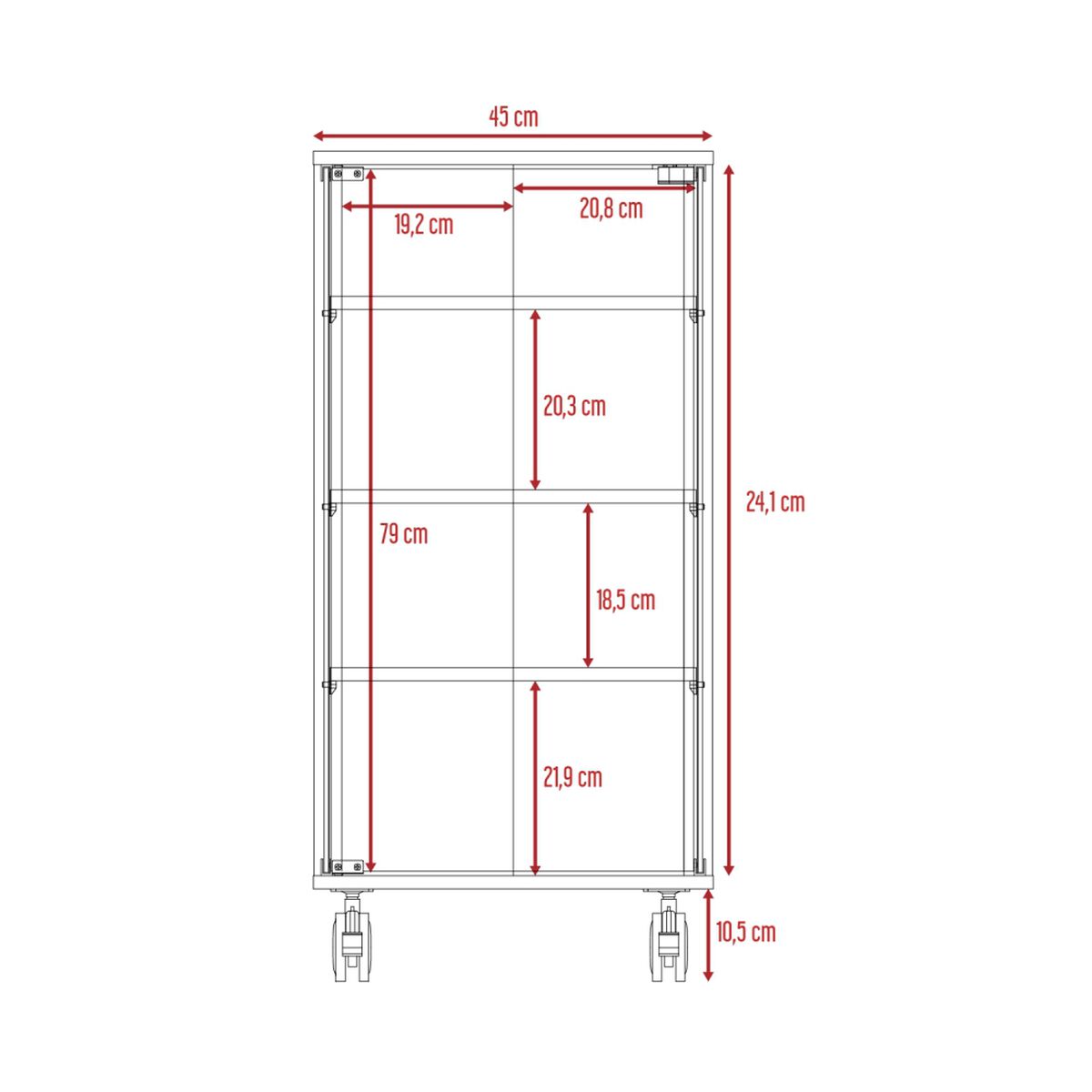 Vitrina TuHome Rostoc Novo Wengue
