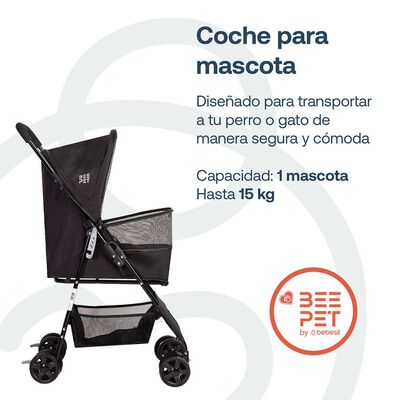 Imagen 2 del producto Coche Mascota Negro BP03N Bebesit