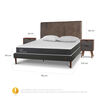 Cama Europea CIC 2 Plazas New Ortopedic + Respaldo Baker + 2 Veladores + Almohadas Viscoelásticas