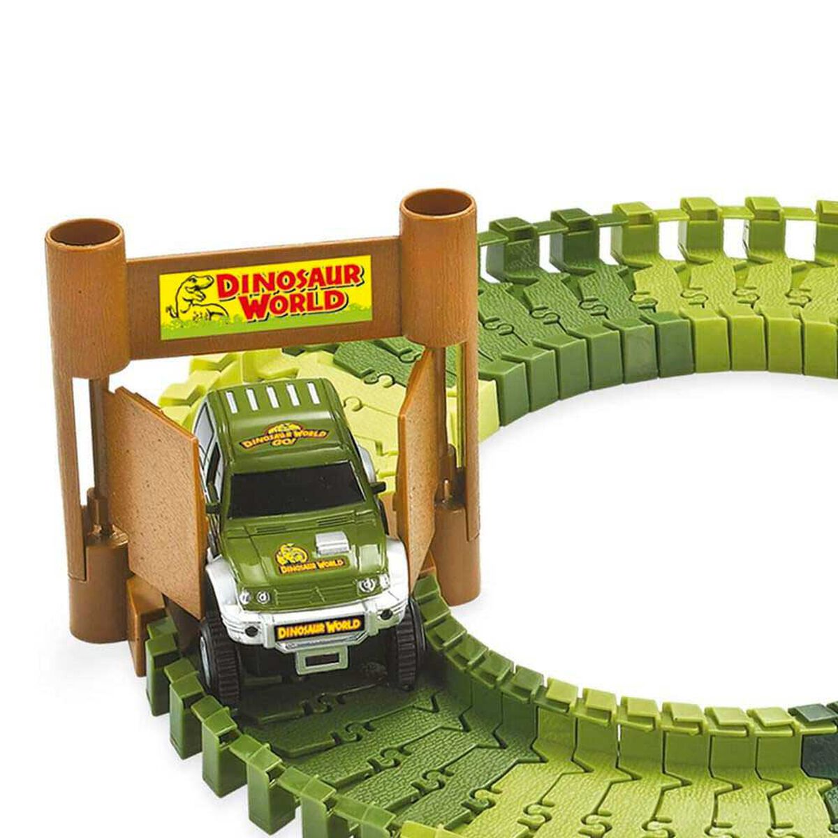 Pista de Autos con Dos Dinosaurios Ultrax