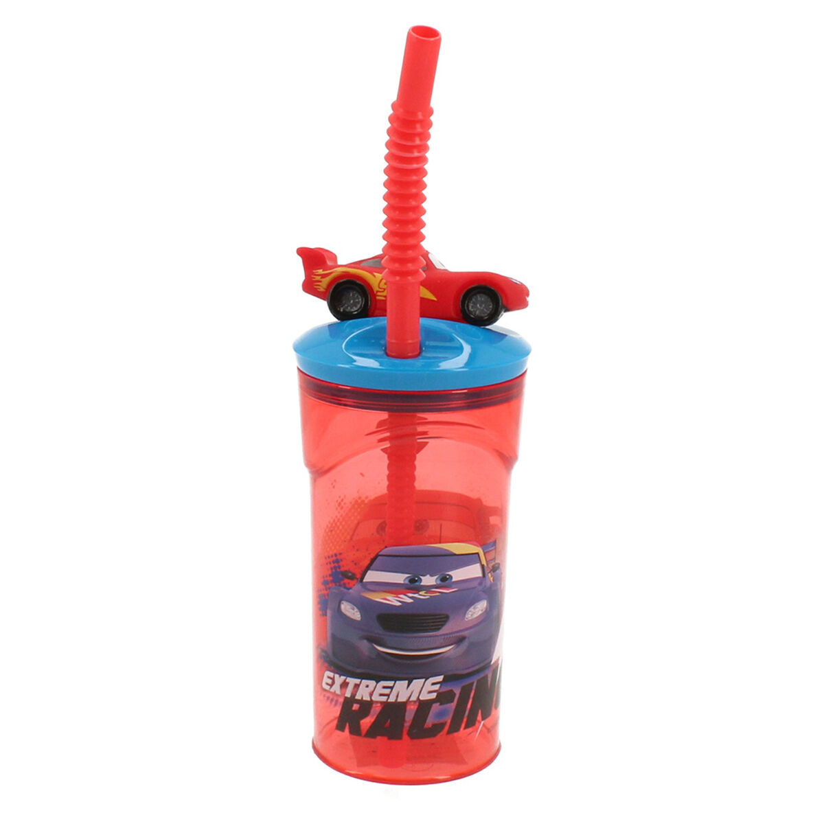 Vaso Tomajugo Figura 3D Cars Rojo