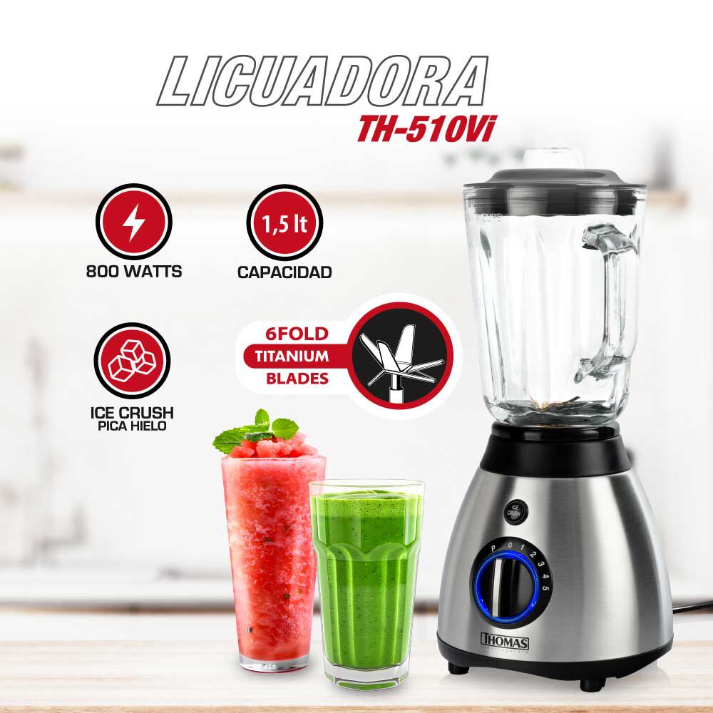 Thomas Licuadora 1.5 L Acero Inoxidable TH-510VI, foto 2
