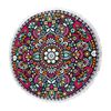 Toalla de Playa Redonda con Flecos Casanova Mandala  150 cm