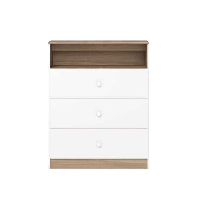 Cómoda Home Mobili Palma 3 Cajones Blanco