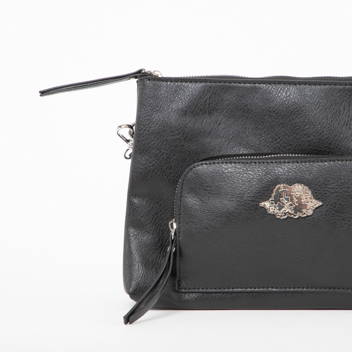 Bolso Eco Cuero Negro Fiorucci