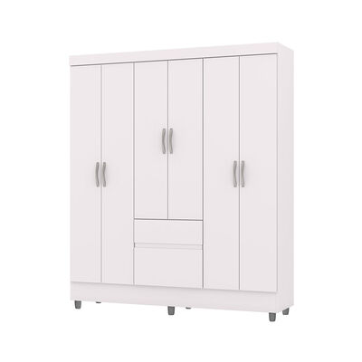 Clóset Vekkahome Americano 6 Puertas 2 Cajones Blanco