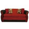 Juego de Living Elegant Detail Girona Sofá 3 Cuerpos + Dos Sillones 1 Cuerpo Rojo