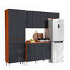 Kit de Cocina Onessta Prime 2 Cajones 11 Puertas Cinamomo Grafito