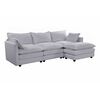 Seccional Izquierdo o Derecho Casanova Samantha Moderno 3 cuerpos + Ottoman Gris