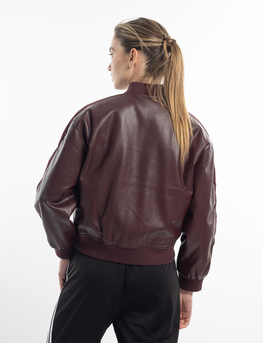Chaqueta Bomber Ecocuero Mujer Lotto Strada