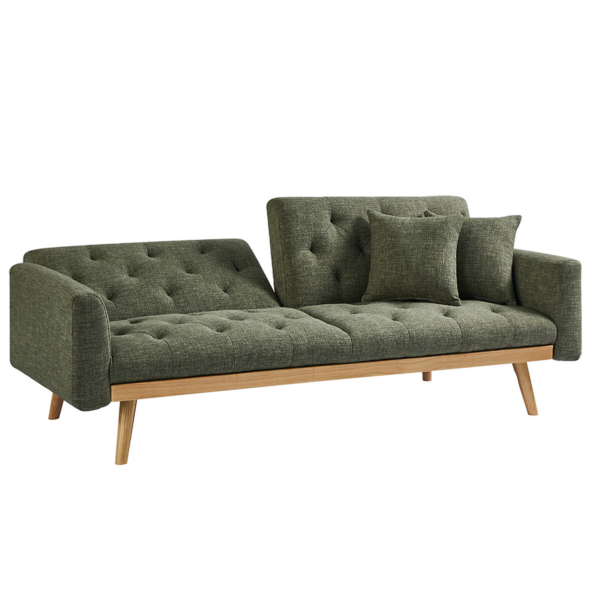 Sofá Cama Casanova Kara 3 Cuerpos Verde
