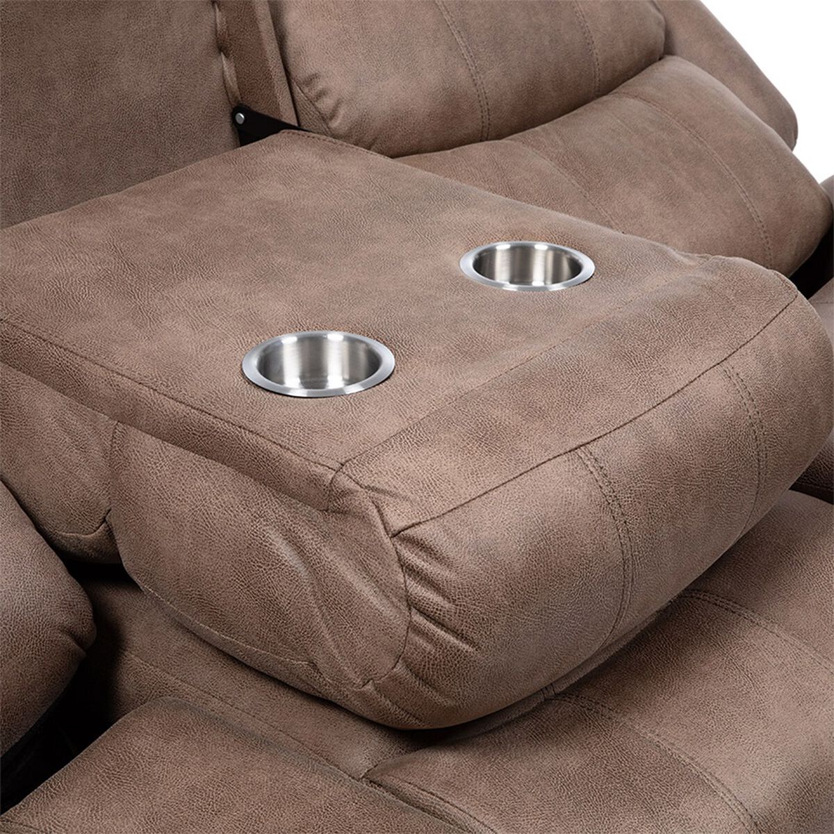 Sofá Reclinable Manual VYS SPA Isabel 3 Cuerpos Beige