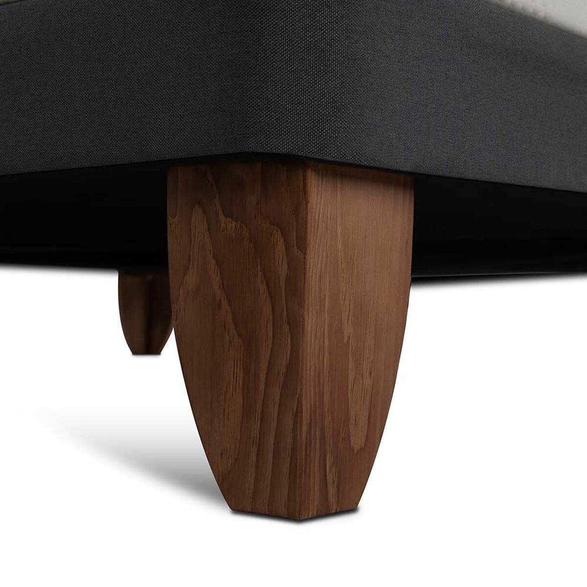 Cama Europea CIC Base Dividida 2 Plazas Ortopedic + Respaldo Dublin Negro