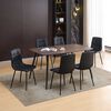Juego de Comedor Zibel  Milos 6 Sillas Negro