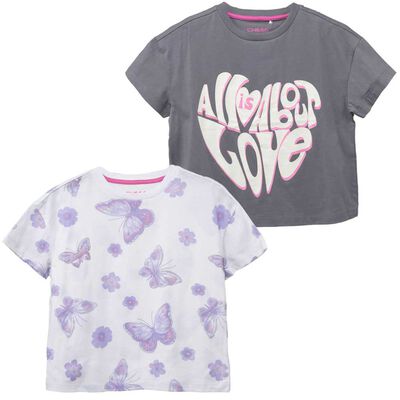 Pack 2 Polera Manga Corta Niña Chess
