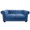 Sof&aacute; Latam Home Florencia 2 Cuerpos Azul Petr&oacute;leo