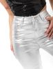 Pantalón Metalizado Skinny Mujer Icono