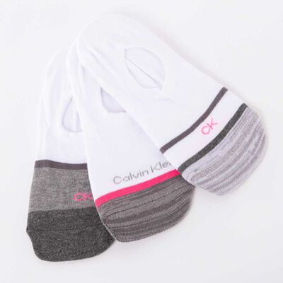 Imagen 2 del producto Pack 3 Calcetas de Algodón Blanco Mujer Calvin Klein