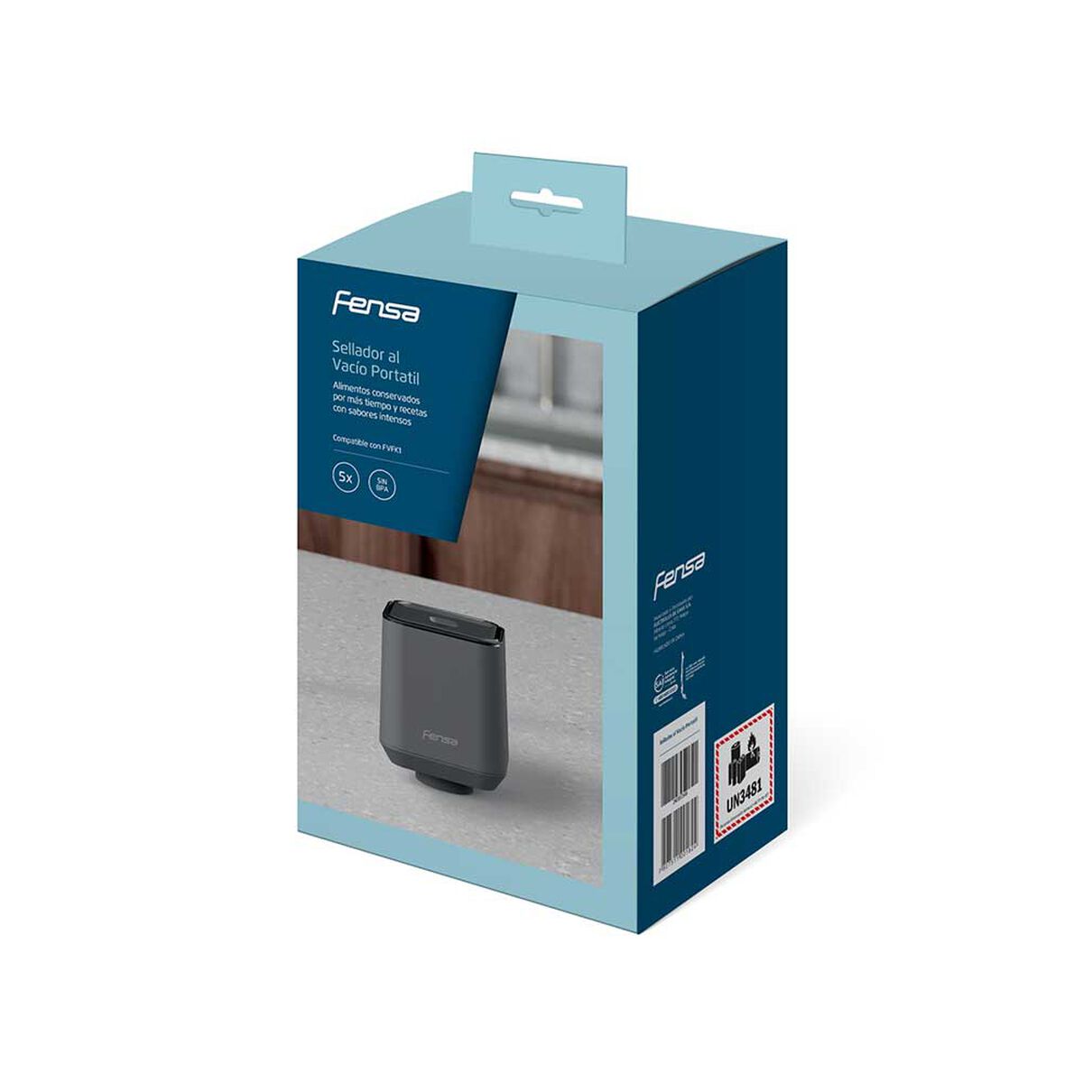 Set Selladora al Vacío + 5 Bolsas Fensa
