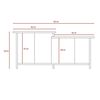 Rack TV Hasta 46" + Mesa de Centro TuHome Optimus Co&ntilde;ac