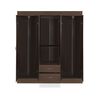 Closet Stanford 6 Puertas 2 Cajones Chocolate