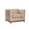 Sill&oacute;n Latam Home Cuero Colorado Roma 1 Cuerpo Beige