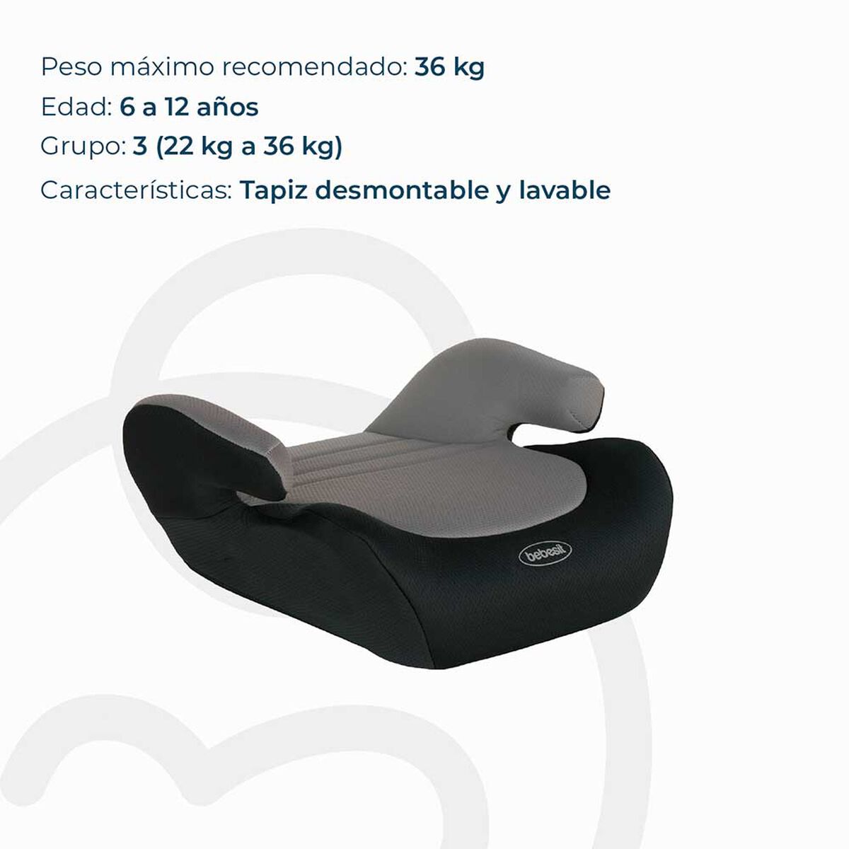 Silla de Auto Alzador Bebesit
