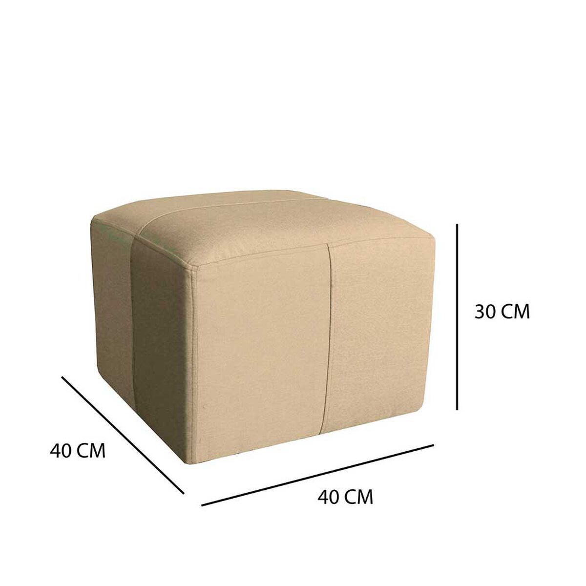 Sofa + 2 Pouff A&M Home Maxi Beige