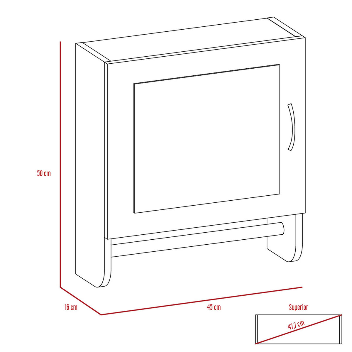 Botiqu&iacute;n + Optimizador Lavamanos TuHome Bath 300