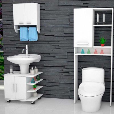 Mueble Lavamanos + Gabinete + Mueble Optimizador TuHome