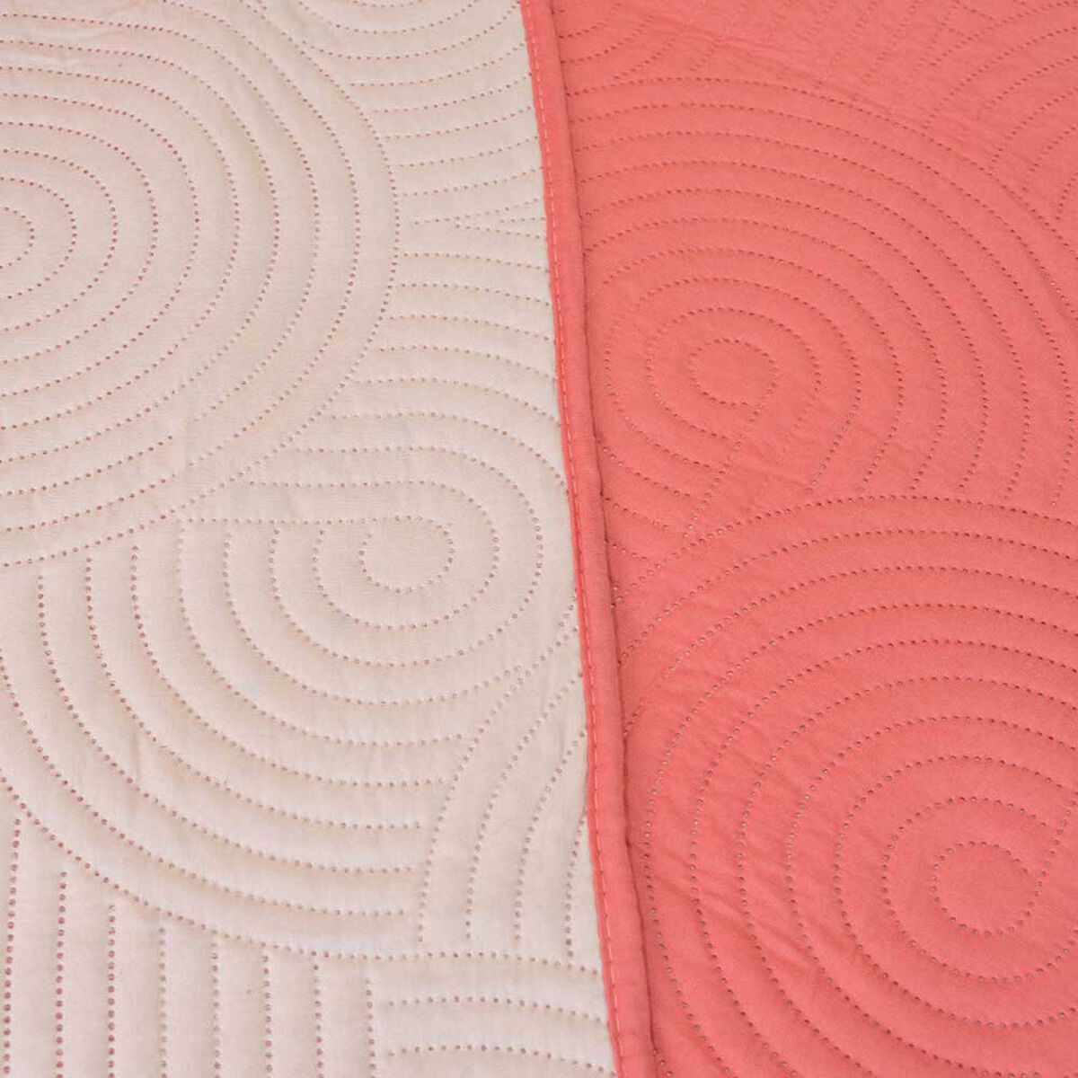 Quilt Doral 2 Plazas Coral Rosa Origins