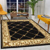 Alfombra Modalfo Kashan King 153 x 213 cm Negro