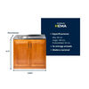 Lavaplato Izquierdo Muebles Hema Berl&iacute;n 100 cm Nogal
