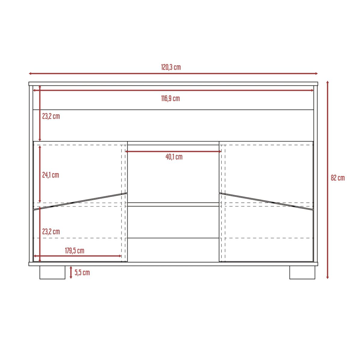 Rack TV Hasta 70" + Arrimo TuHome Fraktal