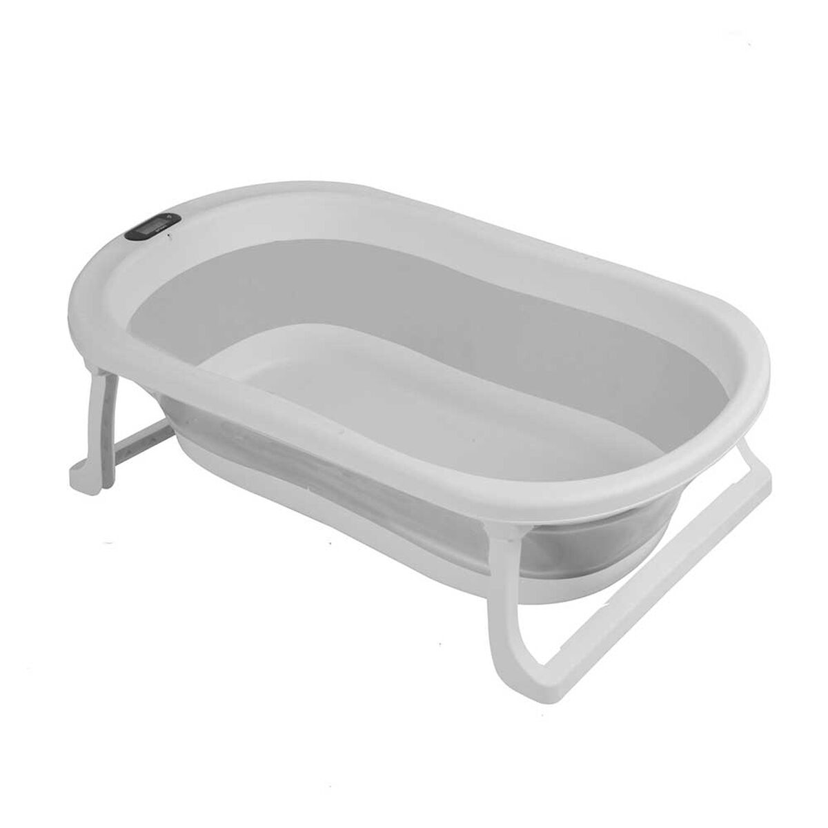 Bañera Bebe Jelly Plegable con Hamaca y Termómetro Gris Bebesit