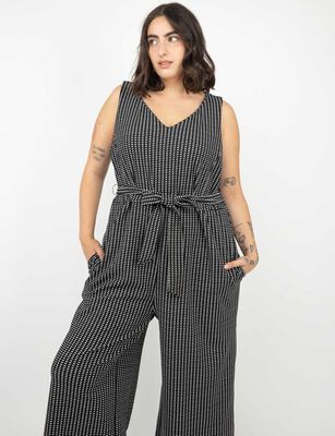 Imagen 2 del producto Enterito Largo Sin Mangas Mujer Extralindas Crudo, Negro