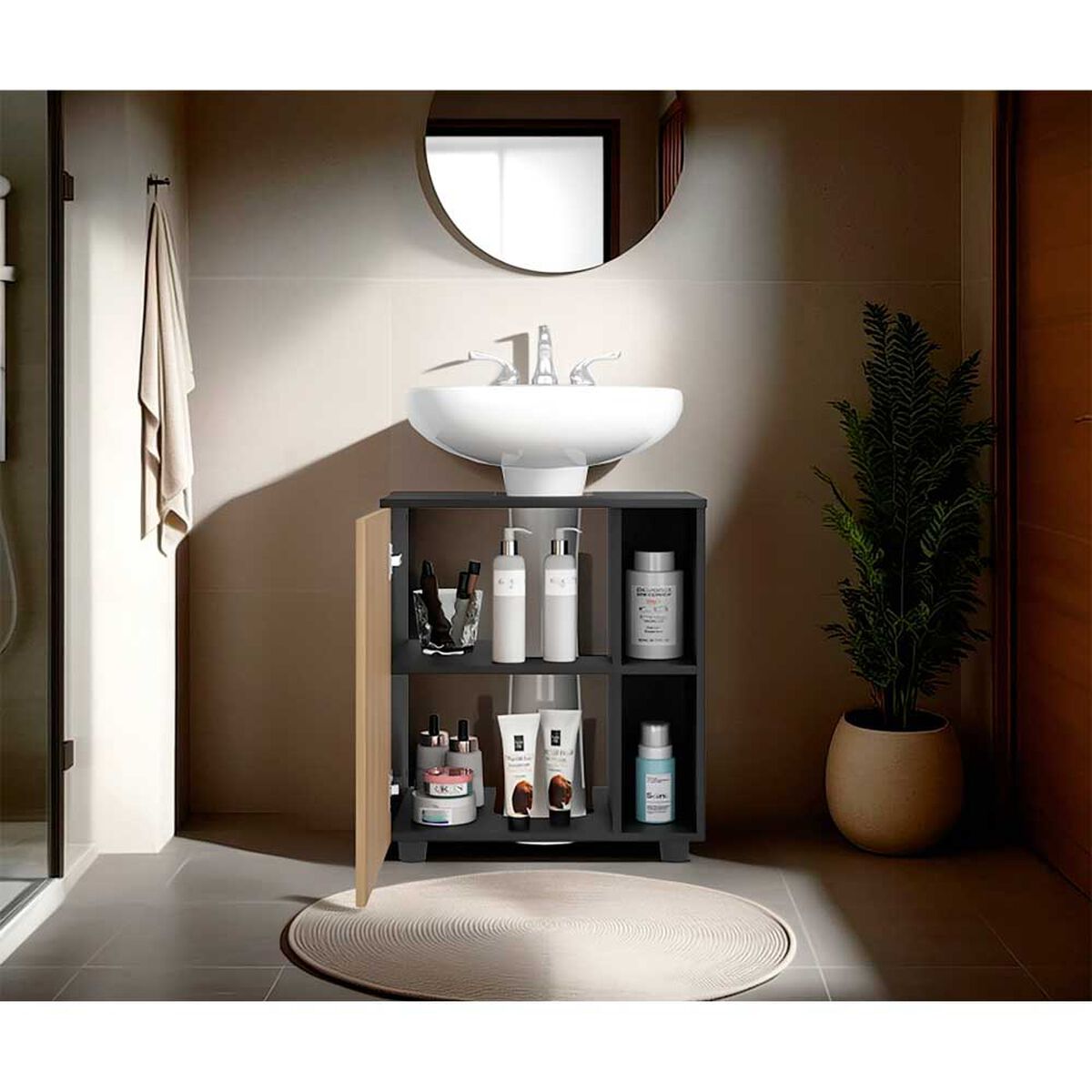 Mueble para Lavamanos Tuhome Pascuale Wengue Fresno Europeo