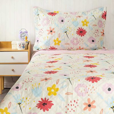 Cubrecama Infantil Estampado Casanova Kids 1,5 Plazas Floral